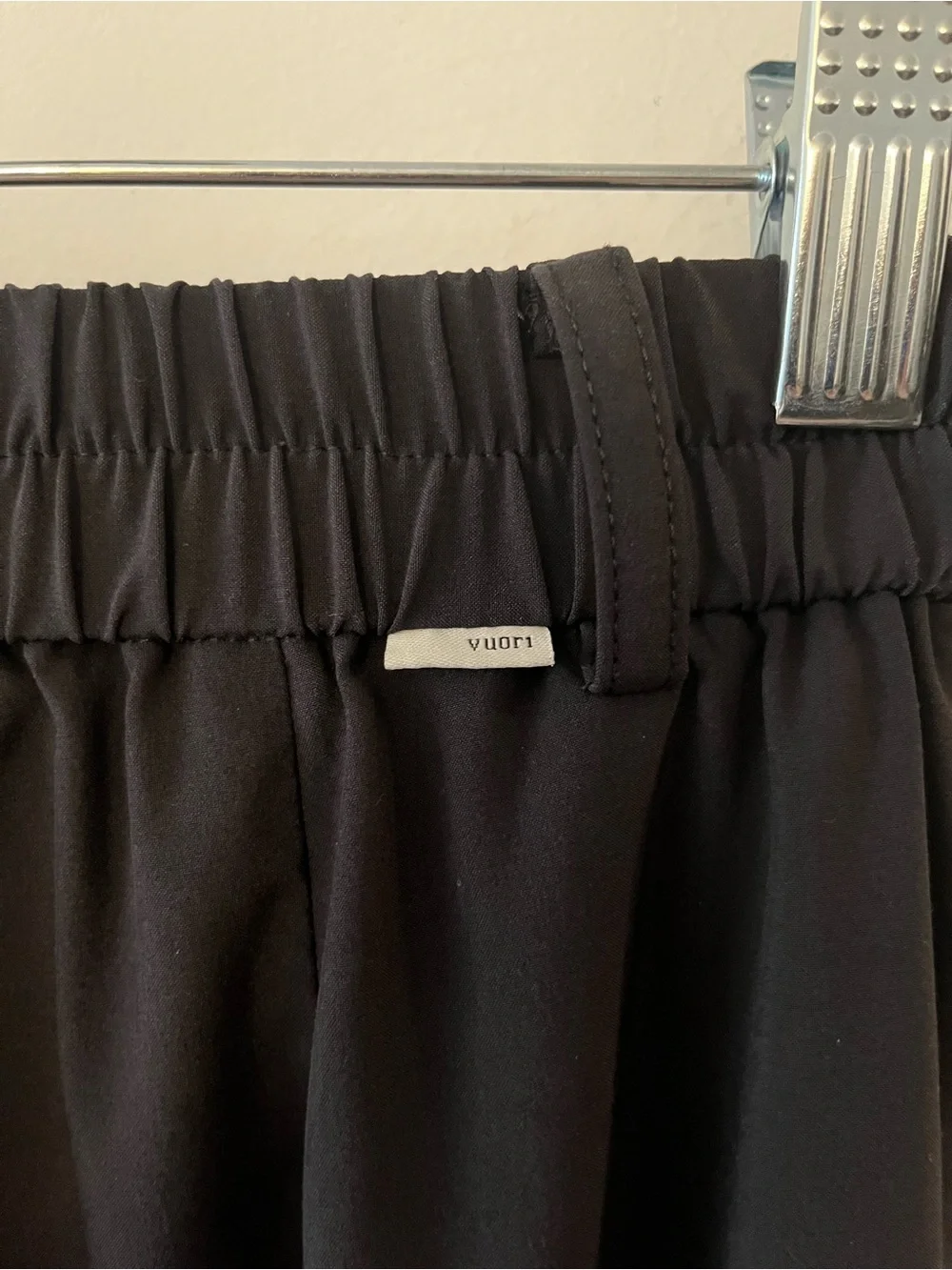 Vuori Villa Wide Leg Trouser Pant Black Sz S - Picture 6 of 11
